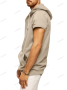 Мъжка ежедневна тениска с качулка и къс ръкав, 5цвята , снимка 4