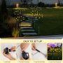 AONESY соларни светлини за декорация на градина, 4 пакета от 32 светодиода, водоустойчиви,топло бяло, снимка 5