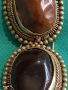 Част от ВИНТИДЖ ГРИВНА с ДВА ОВАЛНИ КАМЪКА ФИЛИГРАН АХАТ 52184, снимка 7