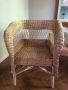 Комплект 4 плетени камъшитени столове тип кресло, снимка 2