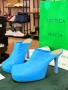 Луксозни дамски обувки на ток BOTTEGA VENETA Baby Blue, снимка 3