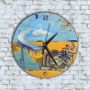 Стенен Часовник - Анимиран Фентъзи Свят Мъж Лови Риба, снимка 1 - Стенни часовници - 45635022