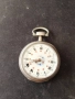 Швейцарски СРЕБЪРЕН джобен часовник 1900г. с ключе - 10 РУБИНА ПРОМОЦИЯ, снимка 12