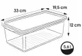 Прозрачна кутия за съхранение - 5,6л, снимка 3