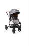 Комбинирана детска количка Moni, Gala, Premium Stars, сив, 0+, снимка 2