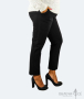 Дамски еластичен панталон в голям размер /черен/, снимка 1 - Панталони - 45017839