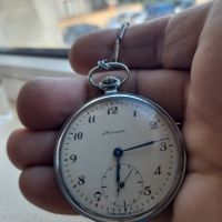 Стар джобен часовник Молния, снимка 3 - Антикварни и старинни предмети - 45482794