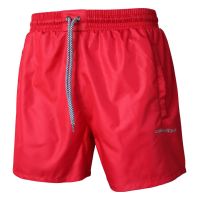 Плажни шорти в червен цвят, снимка 1 - Къси панталони - 45232304