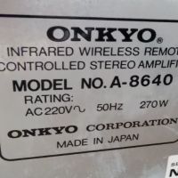 Усилвател Onkyo A-8640 , снимка 2 - Ресийвъри, усилватели, смесителни пултове - 45407356