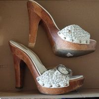 Летни, снимка 1 - Дамски обувки на ток - 45791290