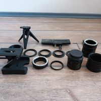 комплект макро екстендери, преходници Sony и Canon, обектив Zenit и др, снимка 3 - Чанти, стативи, аксесоари - 45649879