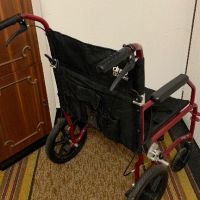 Сгъваема инвалидна количка /комбинирана/и ролатор, снимка 3 - Инвалидни колички - 43921223