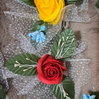 Сапунени рози с декорации,  за бюджетни фирмени подаръчета., снимка 3 - Подаръци за жени - 44016029