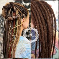 👑 💗Двойни Расти / Дредове за Коса Дизайн - Double Ended Dreadlock , Ръчно Плетени Расти КОД : 0280, снимка 1 - Аксесоари за коса - 45339935