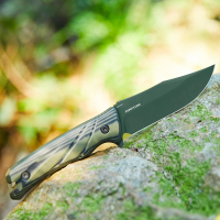 Нож с фиксирано острие Oknife Fortitude - Зелен D2 стомана с покритие Ceracote, снимка 14 - Ножове - 45008161