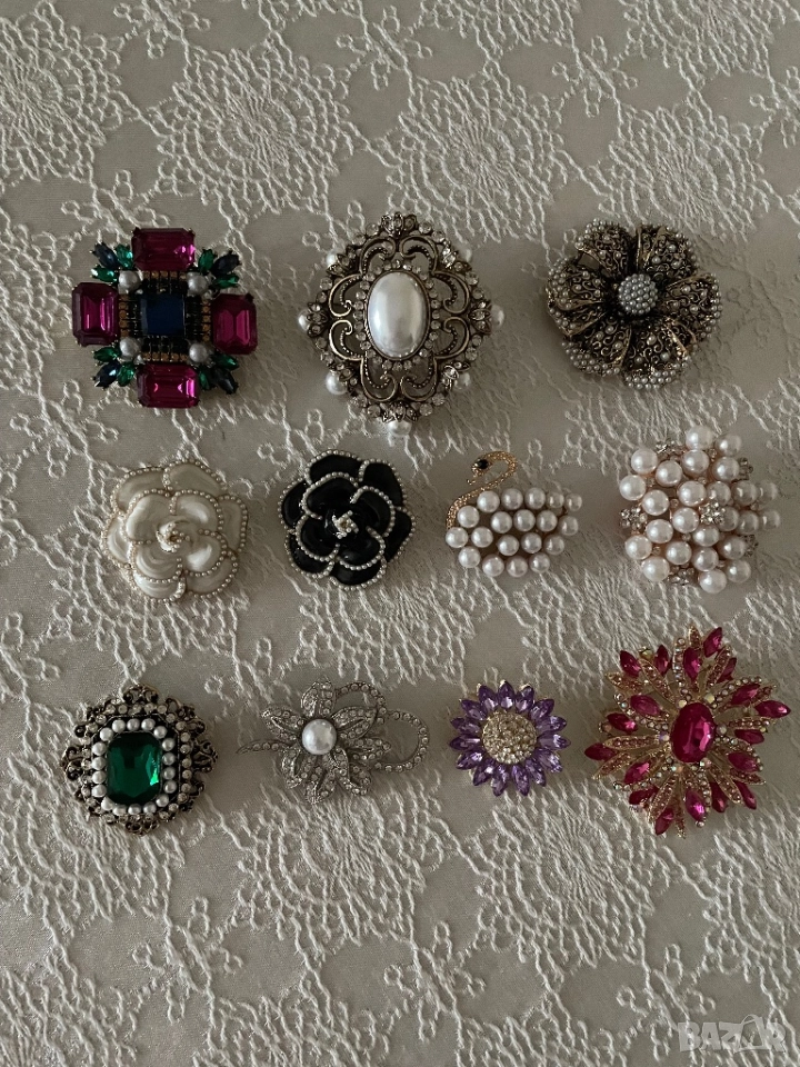Нови красиви брошки на цени до 10 лв, снимка 1