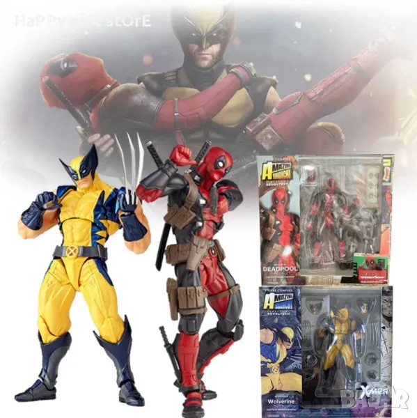 Статуетка Marvel: Върколакът и детпул Wolverine and Deadpool (Hero Collector), екшън фигура 16см. , снимка 1