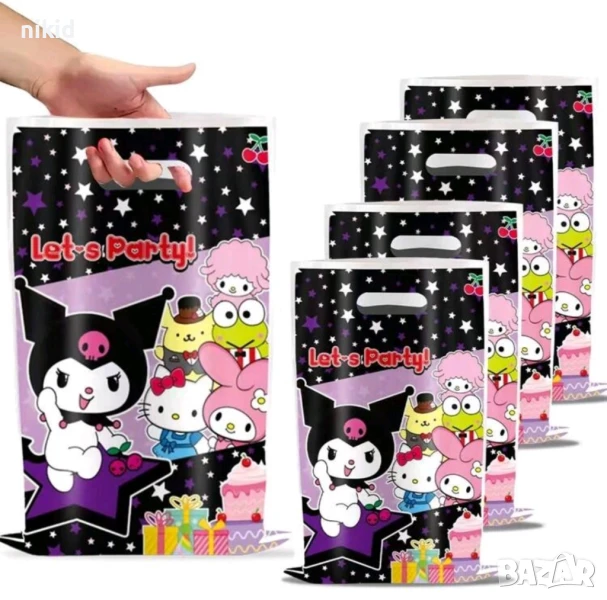 10 бр Торбички Kuromi Куроми за сладки подарък рожден ден парти, снимка 1