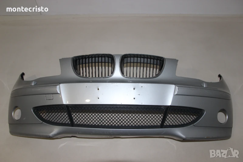 Предна броня BMW E87 Serie 1 (2004-2007г.) 51117151823 с отвори за пръскалки, снимка 1