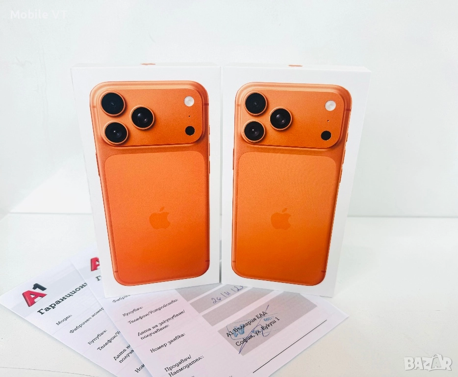 НОВ! iPhone 17 Pro Max 512GB Cosmic Orange ГАРАНЦИЯ 24 Месеца!, снимка 1
