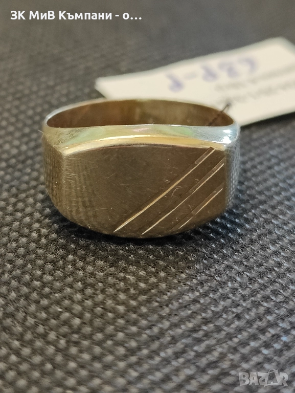 Златен мъжки пръстен 4.18гр-14к, снимка 1