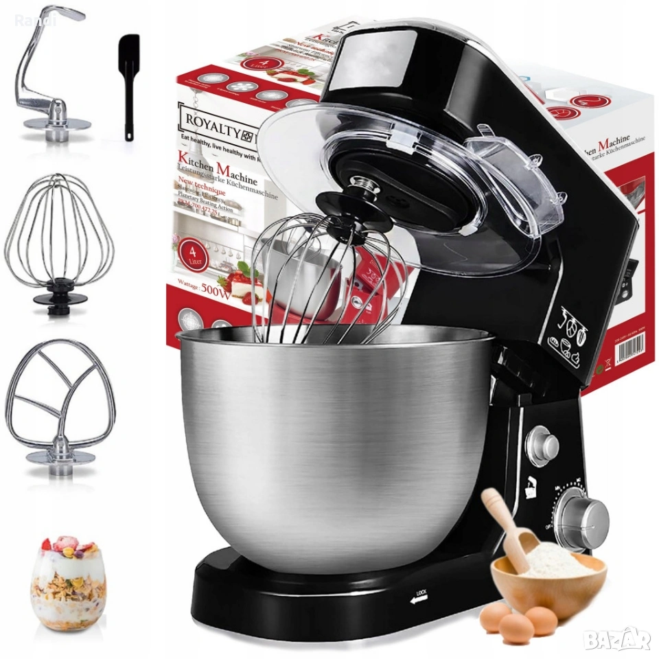 Планетарен кухненски миксер Royalty Line RL-PKM-700.472.2S, снимка 1
