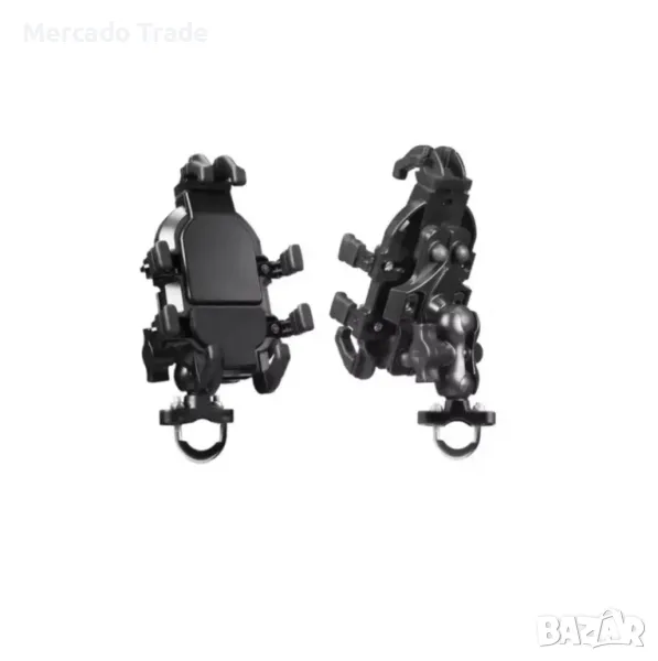 Поставка за телефон, Мото и вело, От 4.7 до 7.1 inch, Черен, снимка 1