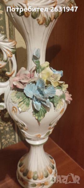Bassano италианска порцеланова ваза кана , снимка 1