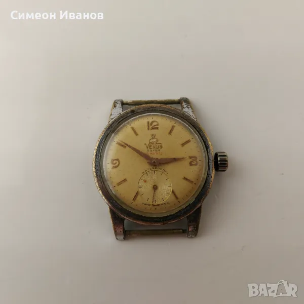 Стар швейцарски часовник Венус Venus Super 19 Rubis  #5747, снимка 1