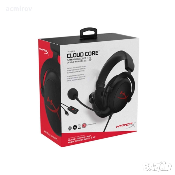 Геймърски слушалки HyperX Cloud Core 7.1 чисто нови, снимка 1