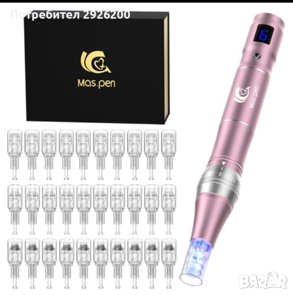 DERMA PEN 30  БРОЯ ИГЛИ ПОДАРЪК ПРОФЕСИОНАЛЕН УРЕД ЗА МИКРОНИДЛИНГ, снимка 1