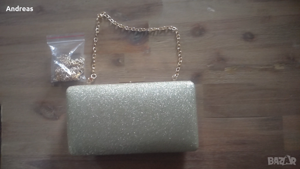 златен блясък малка чанта, снимка 1