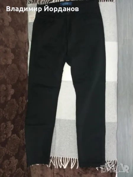 мъжки черни джинси Zara Man colection, размер 32 дължина 175 см, снимка 1