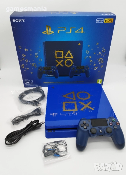 [ps4] PlayStation 4 Slim 500GB Days Of Play Blue Limited Edition, снимка 1