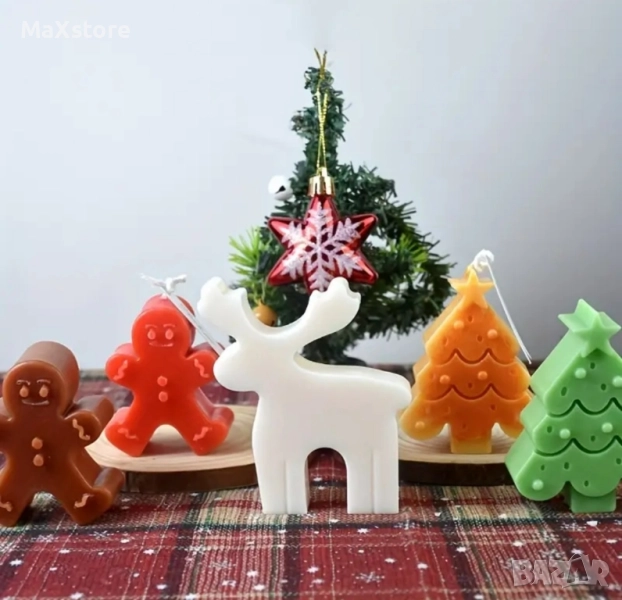 Елен елха джинджифилово човече Дълбок силиконов молд , снимка 1