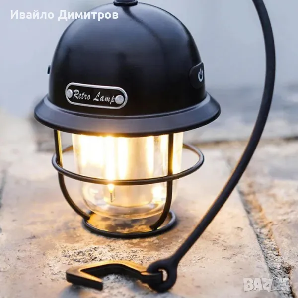 Лампа за къмпинг LY14/186 12V с кабел за зареждане, снимка 1