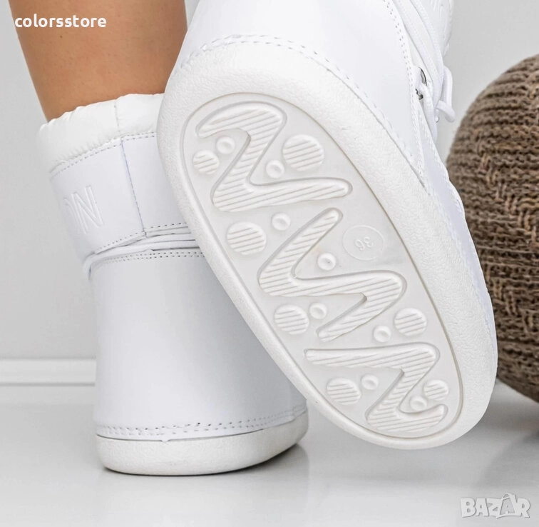 Апрески на платформа - бели - 3LT6 , снимка 1