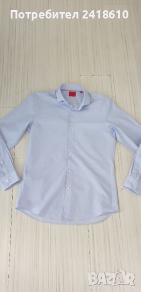 Hugo Boss HUGO Kason Slim Fit Pique Cotton Mens Size 42/ 16 / 1/2 L НОВО! ОРИГИНАЛ! Мъжка Риза!, снимка 1