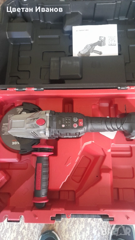 Акумолаторен Ъглошлайф Parkside Performance 20v, снимка 1