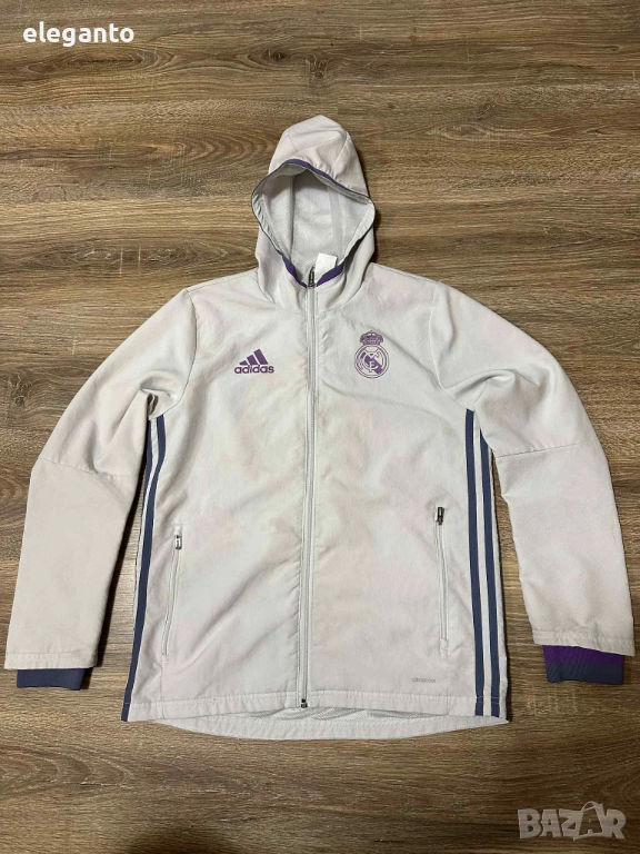 Спортно горнище ADIDAS  Real Madrid, Бял Blokecore  , S размер, снимка 1