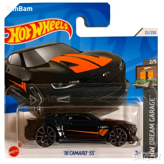 Оригинална колекционерска количка Hot Wheels '18 Camaro SS, снимка 1