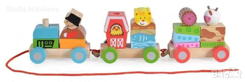 Дървен фермерски влак, снимка 1