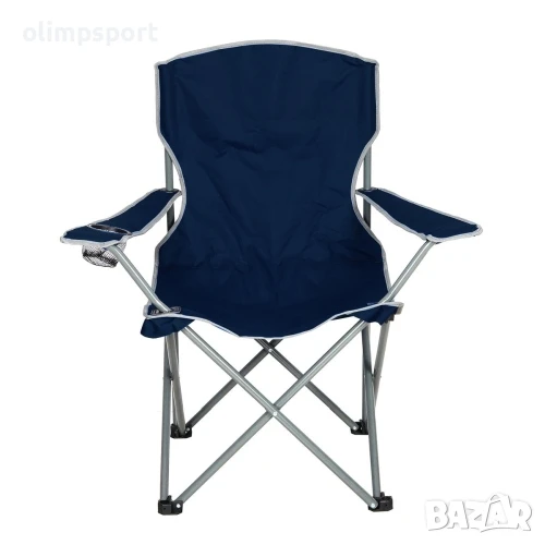 Стол сгъваем нов, С облегалка и поставка за чаша. Подходящ за риболов, къмпинг и туризъм. , снимка 1
