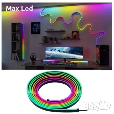 FLEX-NEON на 220V и на 12V на метър-много цветове, снимка 1