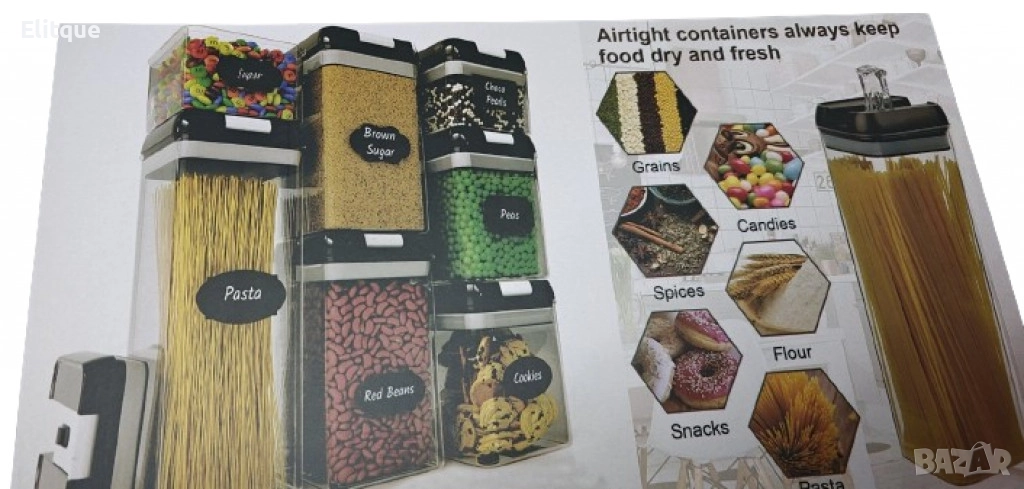 Комплект от 7 херметични контейнера – сигурно съхранение и перфектна организация, снимка 1
