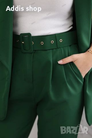 Елегантен дамски комплект сако и панталон, 4цвята , снимка 18 - Костюми - 45794743