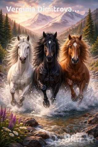 Дигитални картини коне