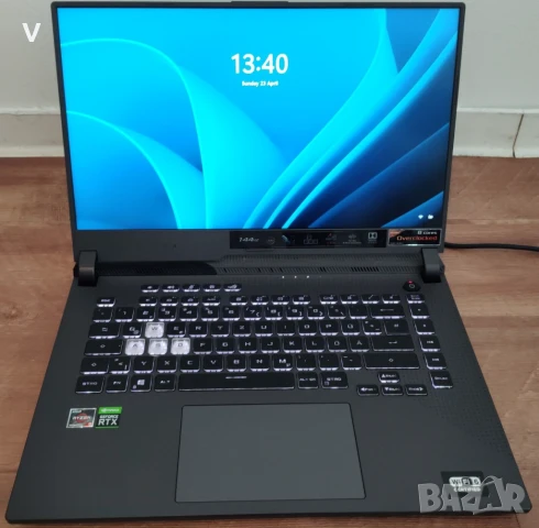 Asus ROG Strix G15,15,6,R9-5900HX,NVIDIA RTX 3060,16GB Ram/4TB SSD,FHD 144Hz, снимка 3 - Лаптопи за дома - 51378353