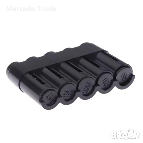 Монетник за кола Mercado Trade, За евро монети, Черен