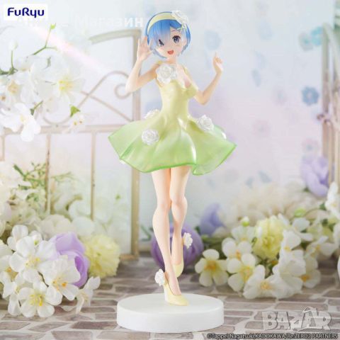 Аниме колекционерска Фигурка Re:ZERO Rem Flower dress Trio-try-it